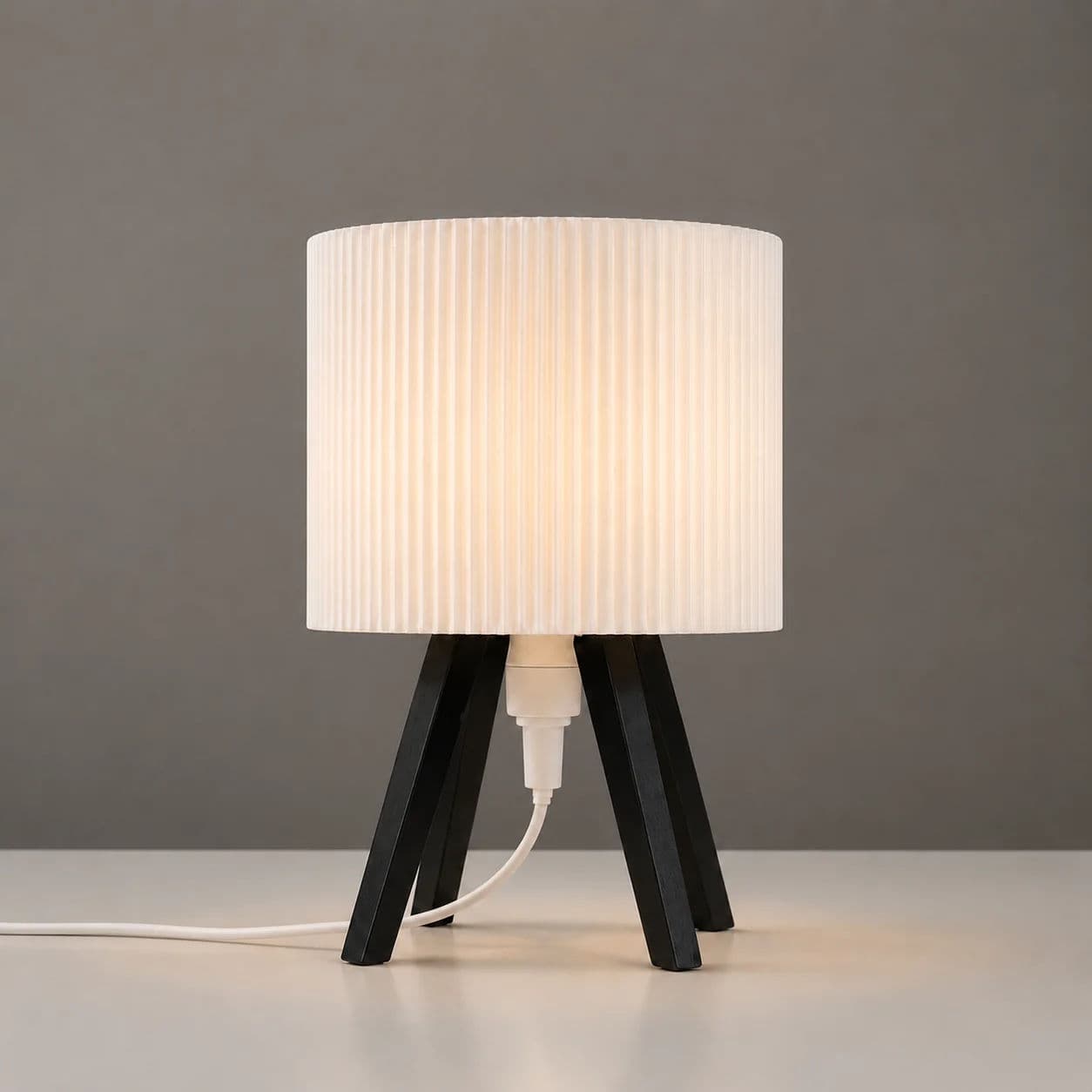 Aurelia Ribbed Tripod Table Lamp thumbnail 2