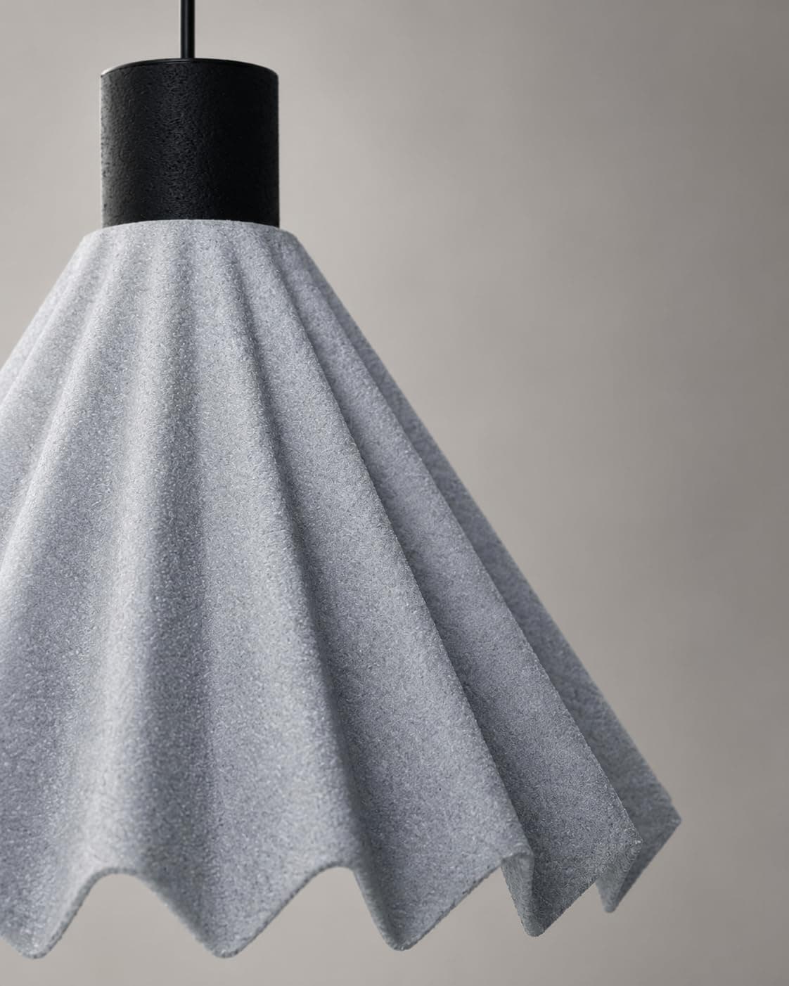 Scallop Pleated Pendant Light thumbnail 2