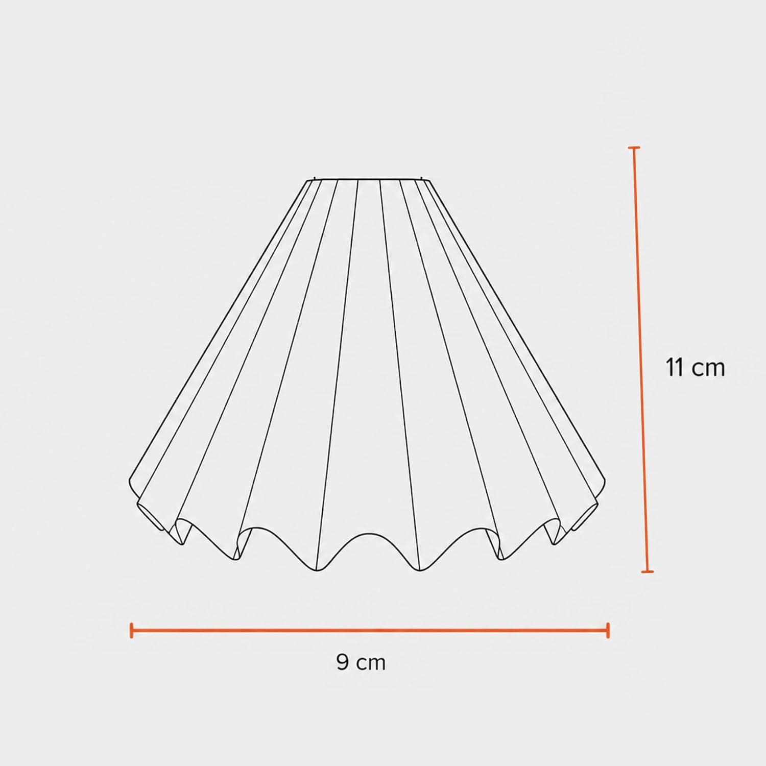 Scallop Pleated Pendant Light thumbnail 3