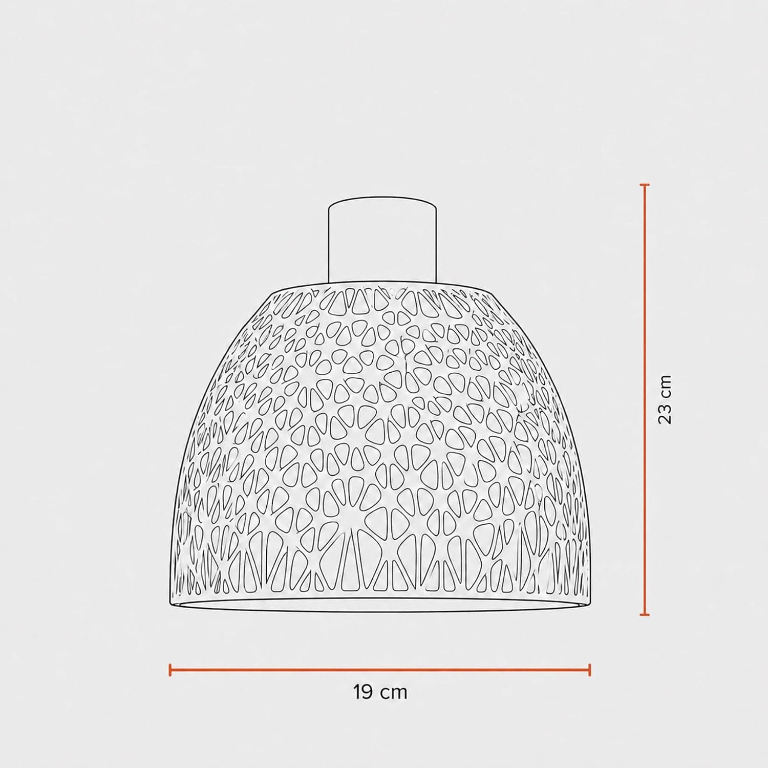 Yellow Lace Pendant Light thumbnail 2